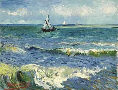 Seascape near Les Saintes-Maries-de-la-Mer Vincent van Gogh
